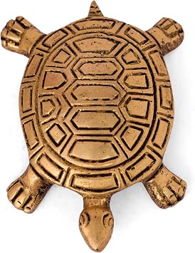 GURU JEETM Brass Turtle Brass Tortoise Decorative Ornament Collectible Feng Shui for Home Office Temple Gifts