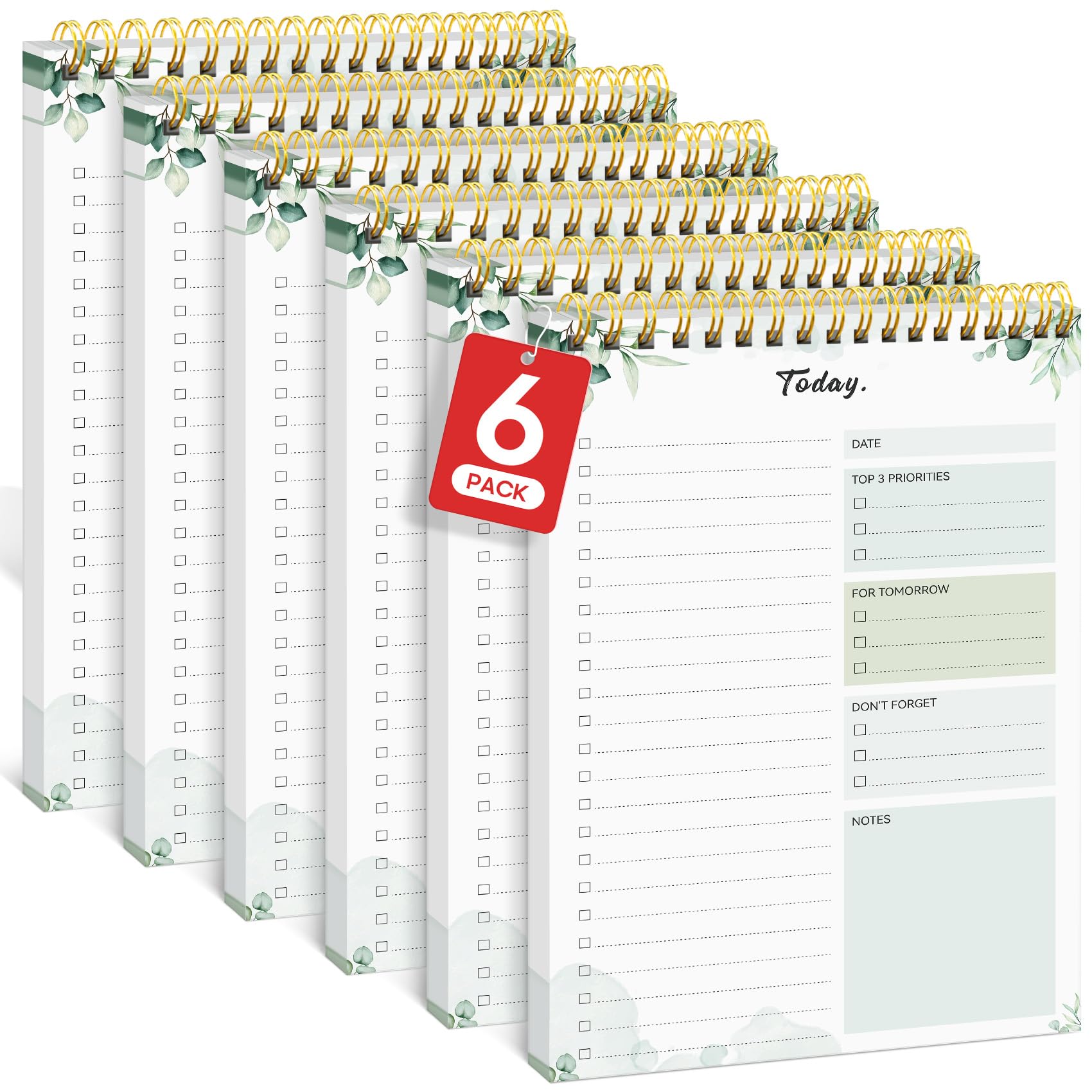 Taja Bloc-notes avec liste de choses à faire, planificateur quotidien non