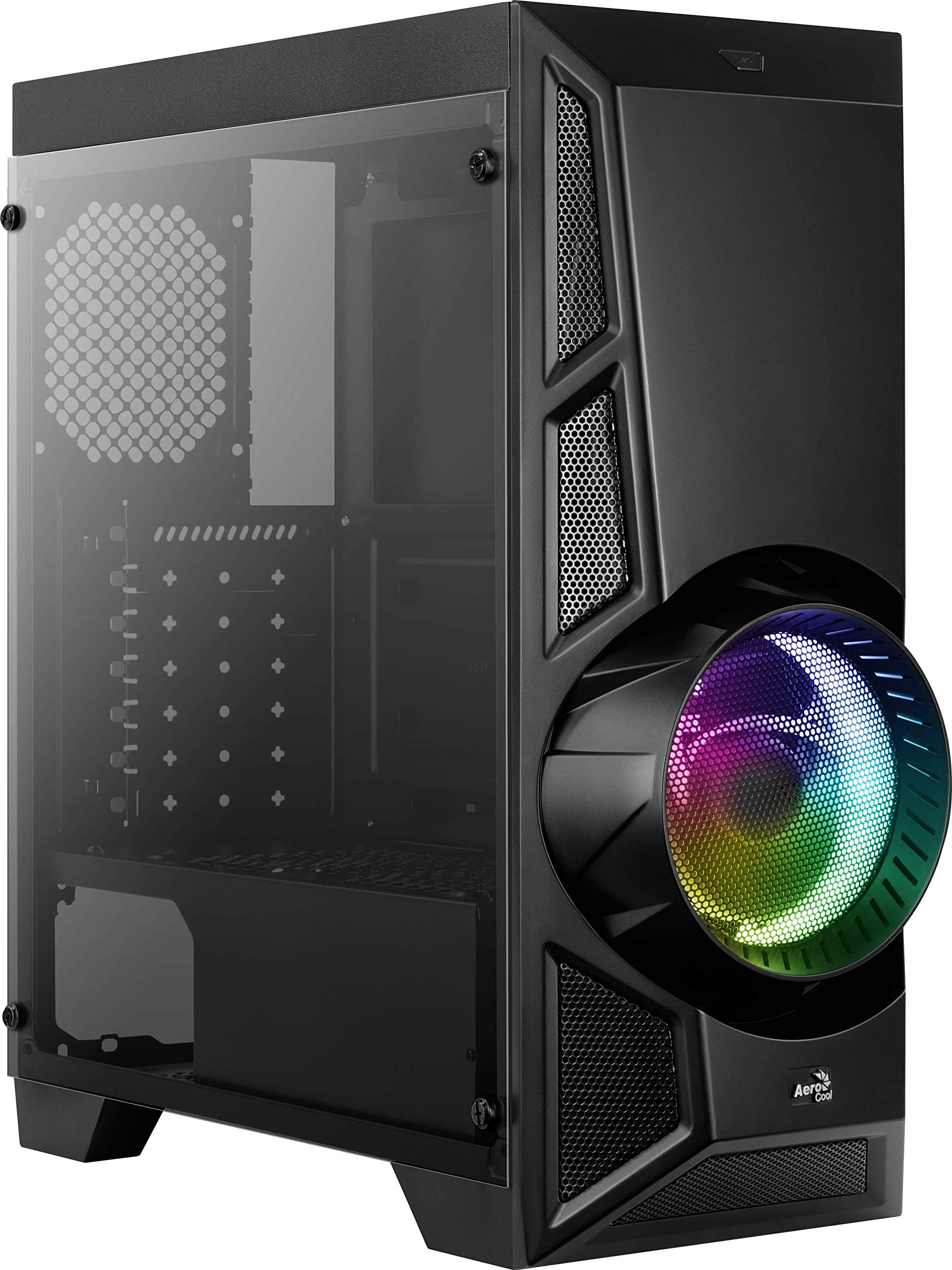 AeroCool Aeroengine Tempered Glass RGB Mid Tower Case