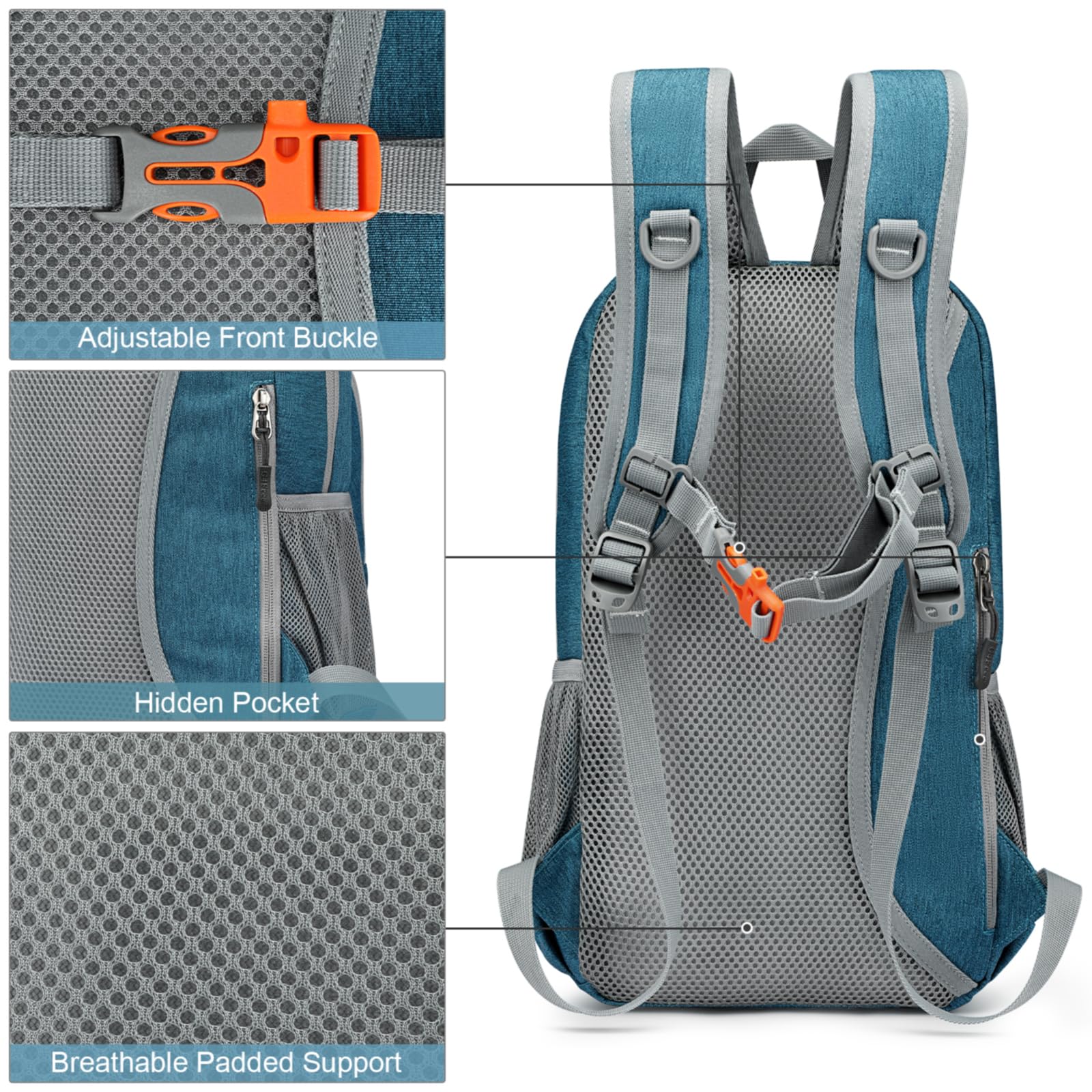 G4Free 10L kleinen Rucksack Wandern Rucksack Mini Daypacks Mehrzweck-Reisen Wandern Radfahren Wandern für Männer Frauen
