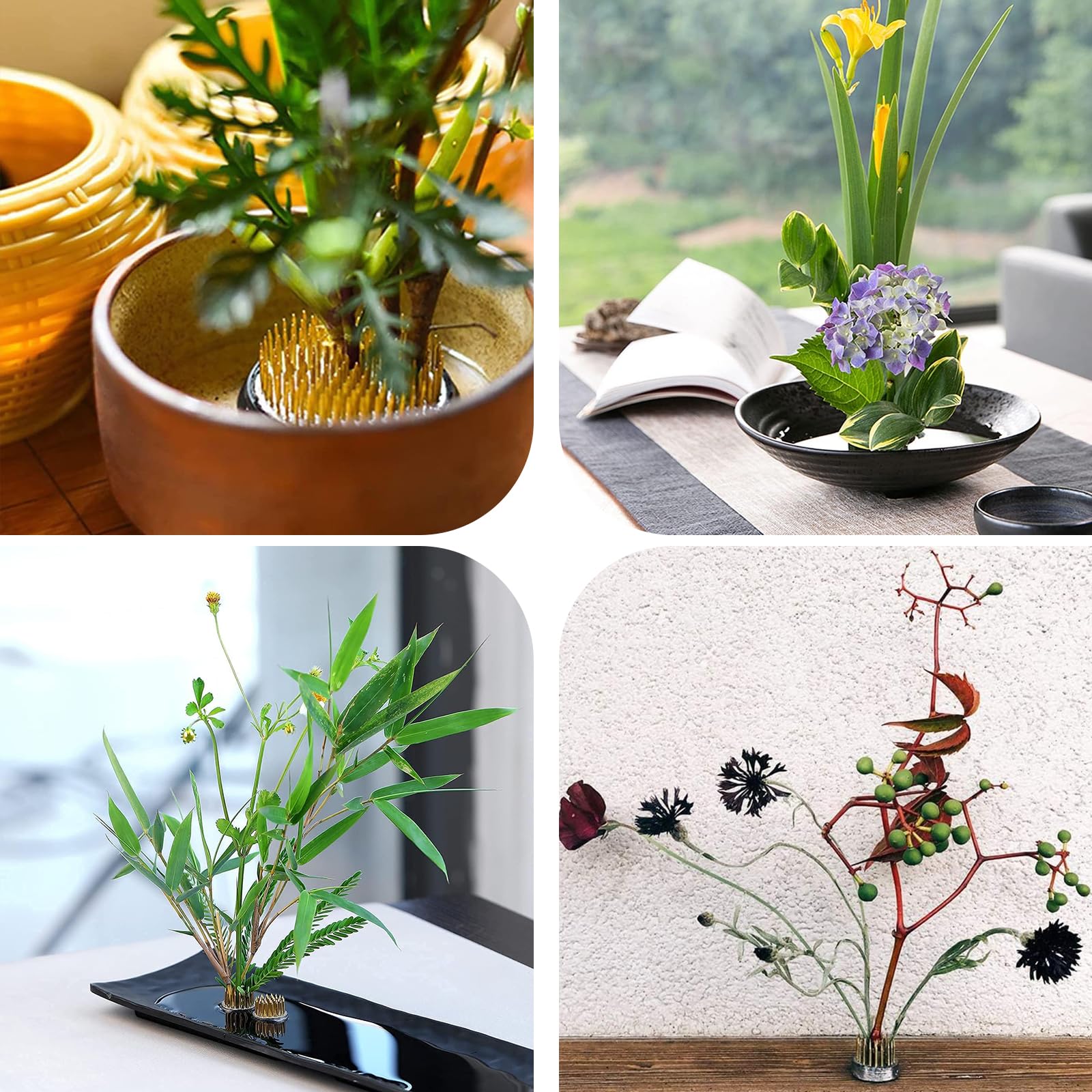 Set Completo 51 Pezzi Per Ikebana - Vaso Ceramica, Kenzan E Accessori Fioristi - Foto 3