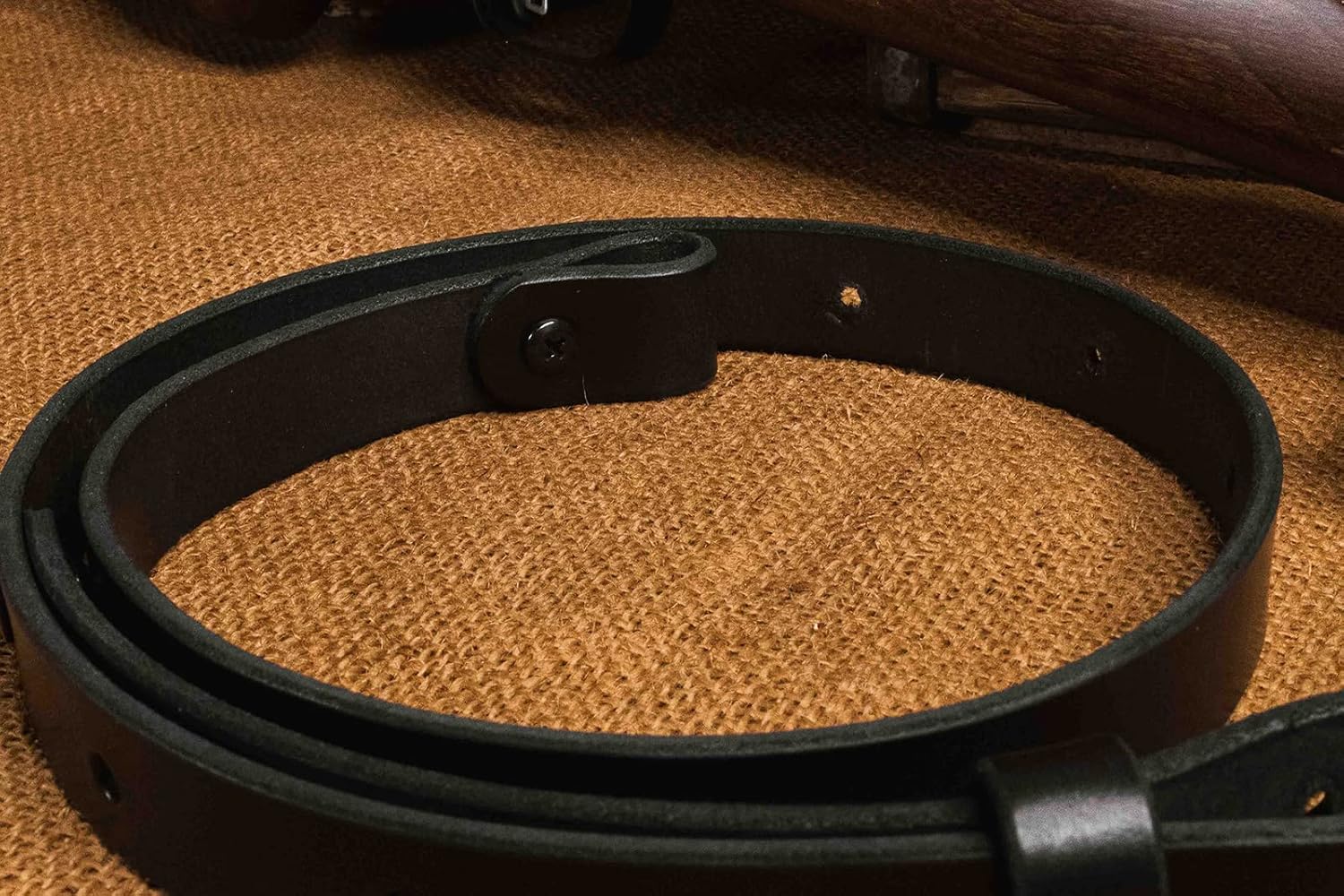 The Hunter -1" Wide Leather Rifle Sling by Nohma Leather