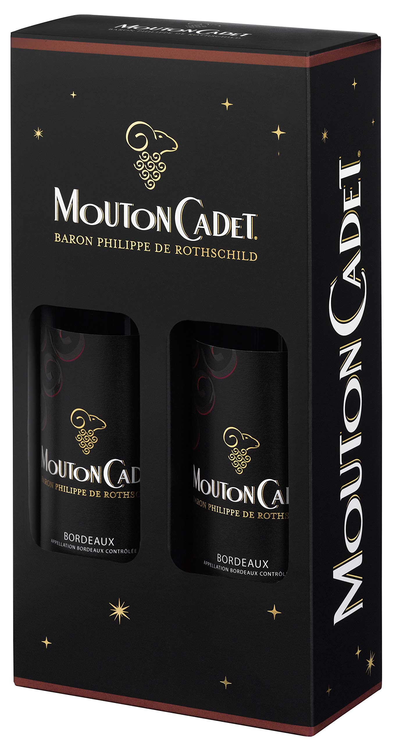 Mouton Cadet Rouge Double Gift Box, 75 cl