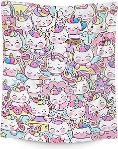 Unicorn Blanket Gifts - 30"x40" Cute Throw for Girls & Women - Pink Soft Fuzzy Blankets for Couch & Office