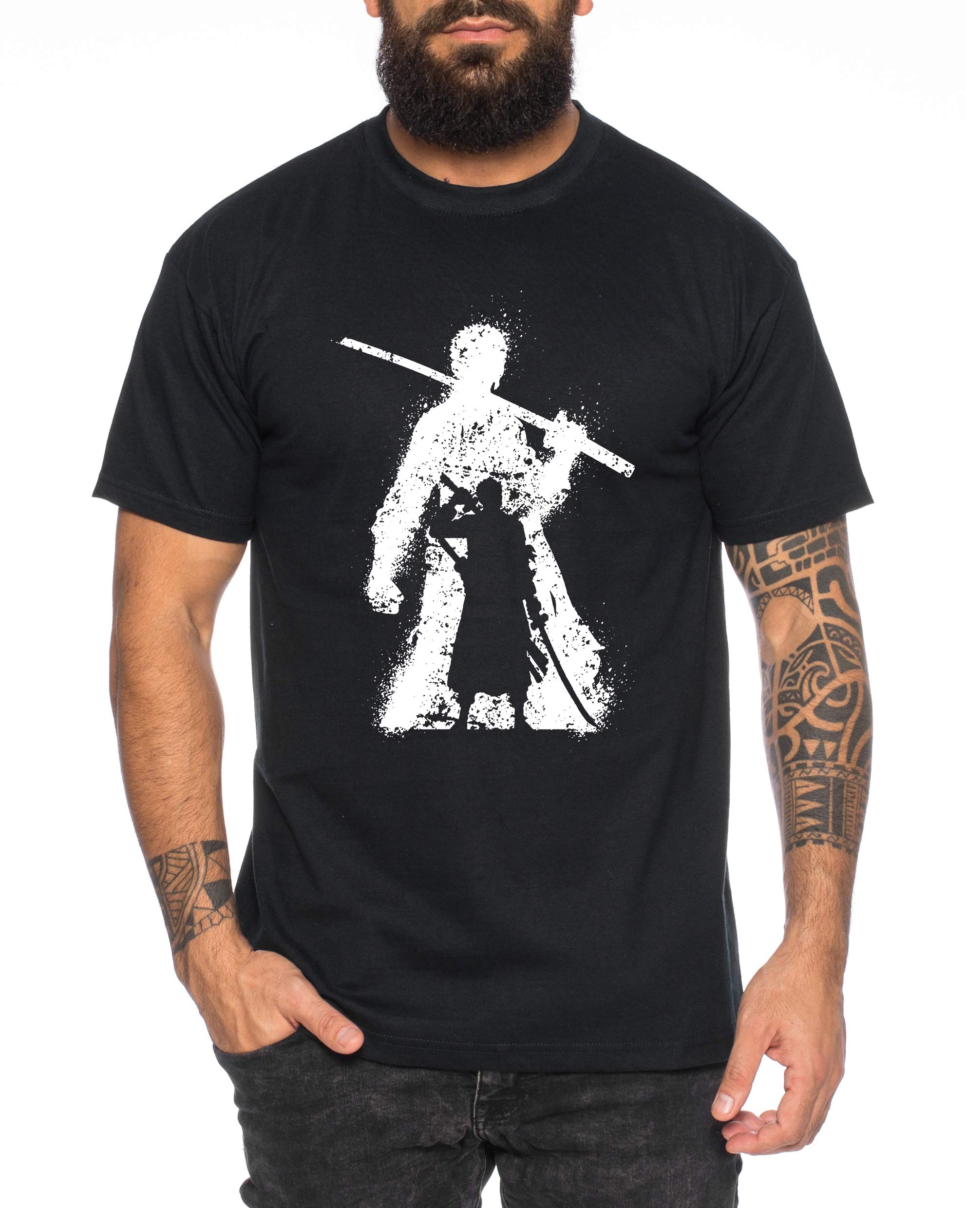 Tee Kiki Zoro Bruch One Manga Maglietta Luffy da Uomo Anime Piece