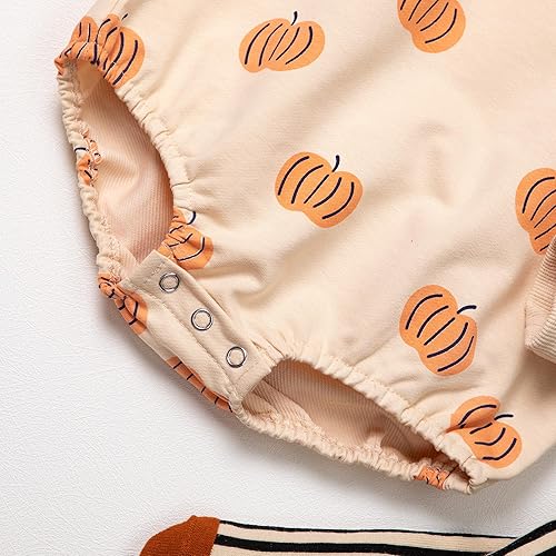 Miniatura 9 de Baby My First Halloween - Conjunto de ropa para niñas, conjunto de pantalones y sudadera