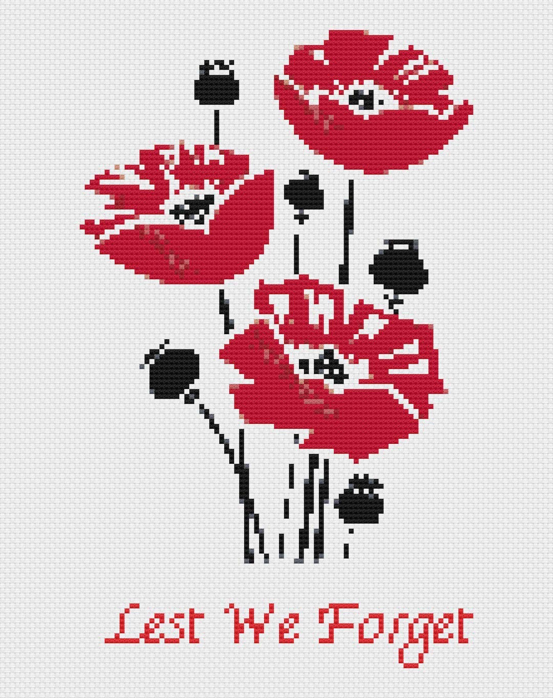 Florashell Lest We Forget Cross Stitch Kit