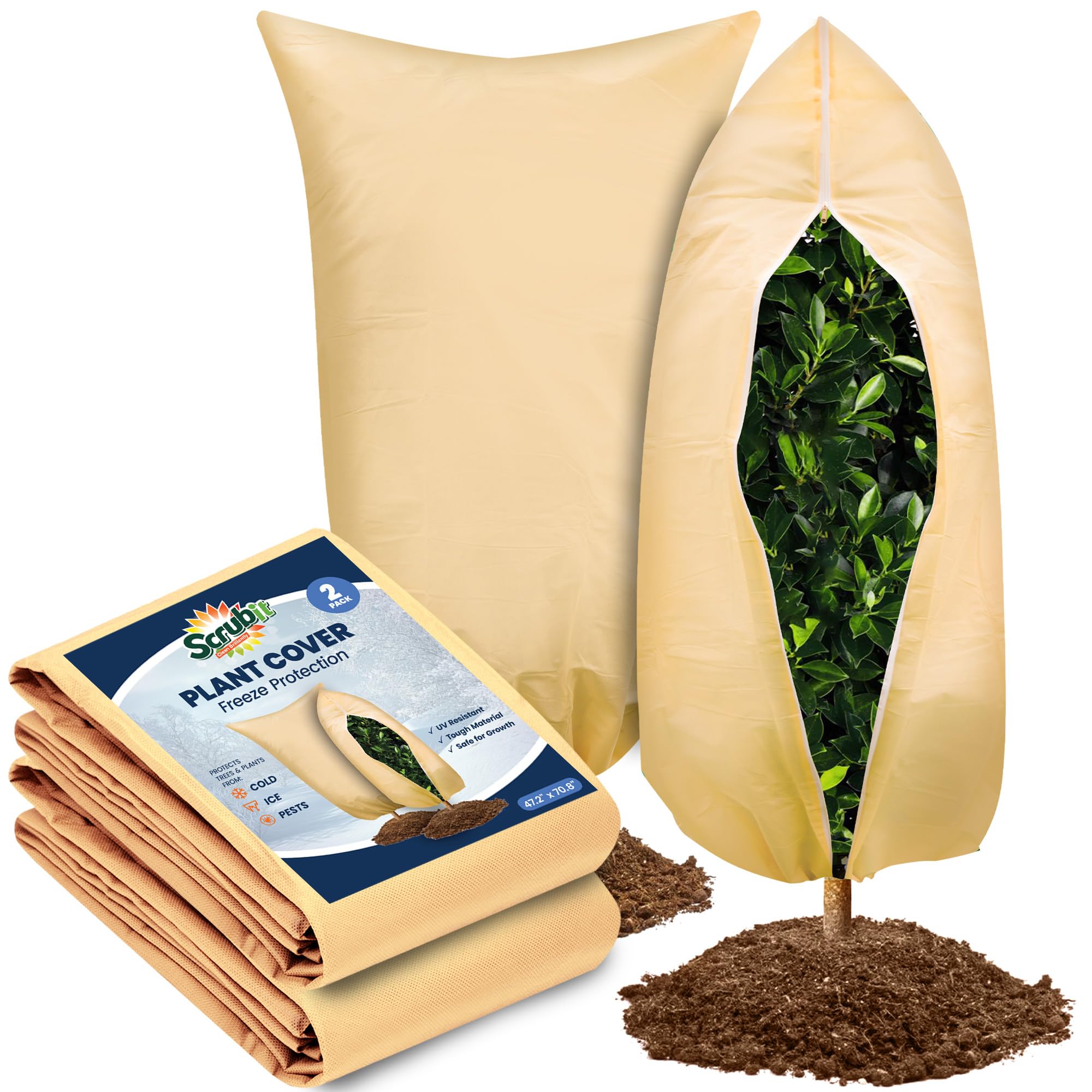goen° plant planet　ふくろうブランケット Amazon.com : SCRUBIT Plant Covers Freeze Protection, 47.2 X 70.8