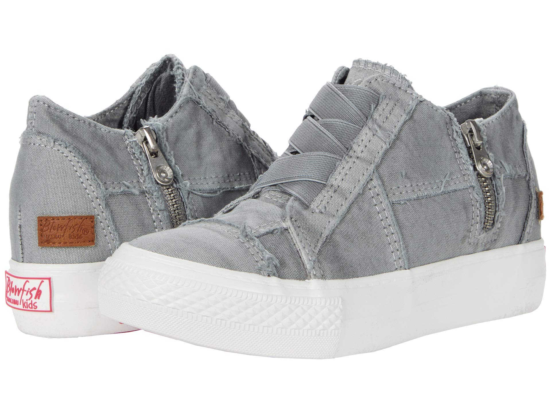 Chaussures toile délavée Blowfish Mamba-K finition grise durable