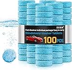 Sukh Car Windshield Washer Tablets - Washer Fluid Tablets Glass Cleaner Concentrate Car Windshield Wiper Fluid Car Windshield Cleaner Automotive Glass Cleaner
