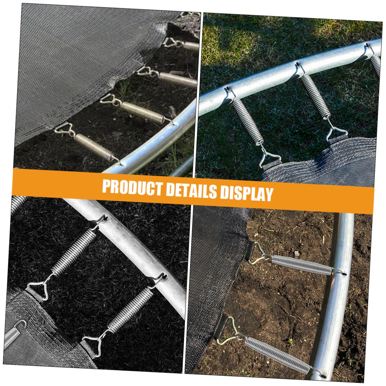WOONEKY Zugfedern Für Trampolin Aus Verzinktem Stahl Ersatz Federn Für Outdoor Trampolin Metallfedern Zugfedern Für Verschleißfeste Federn