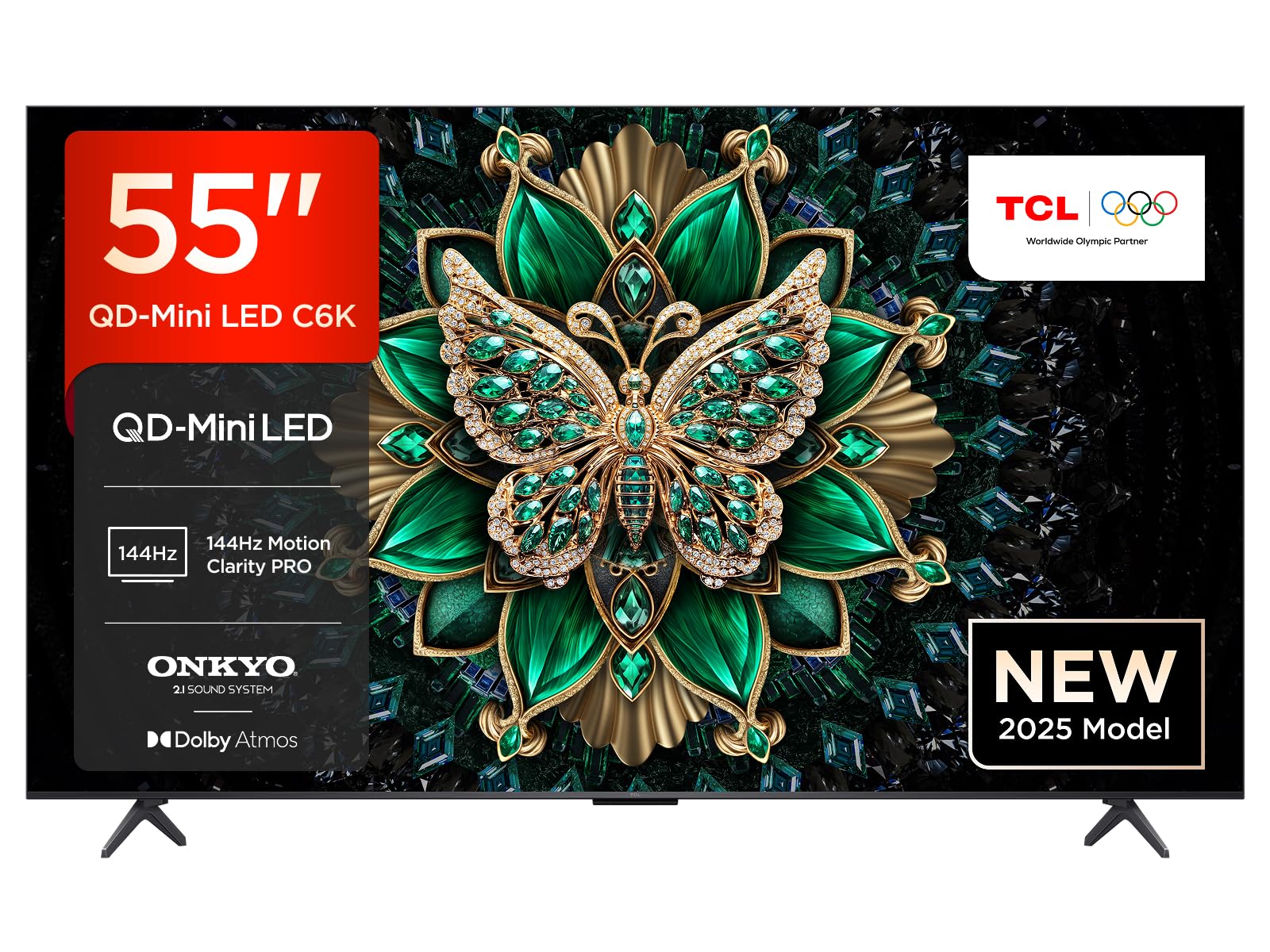 TCL 55C6K, Smart TV QD-MINI LED 55’’, 4K UHD, Dolby Atmos, Full AI