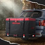 Mockins 15 Sac de transport de marchandises avec remorque Cu Ft 4 Cubes d'emballage (48"x18"x31") Sac à cargaison étanche pour porte-chien & Rangement des lits de camion ─ Transporteurs à écume souple pour véhicules avec cubes, paillettes & Verrouillage