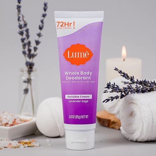 Miniatura 75 de Lume - Desodorante para todo el cuerpo, Tubo de crema invisible, control de olores por 72 horas, sin aluminio, sin bicarbonato de sodio, seguro