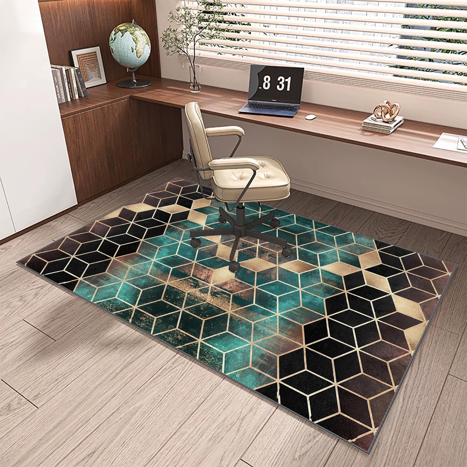 130 x 180 cm Alfombra Oficina para Silla con Ruedas Alfombra Silla Gaming Protector Suelo Silla Ruedas Alfombra Silla Escritorio Antideslizante Alfombra Protectora Suelo Silla Alfombra Gamer