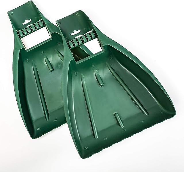 UPP Hands Leaf Grabber I Ergonomic Scoops for Collecting Leaves I 34 x 8 x 50 cm I Set of 2 pcs I Green