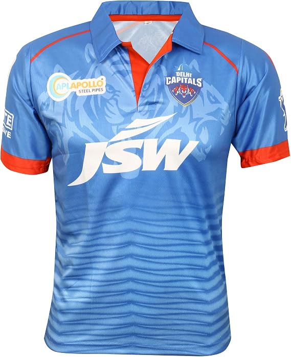 KD IPL Cricket Jersey DC Team Supporter 