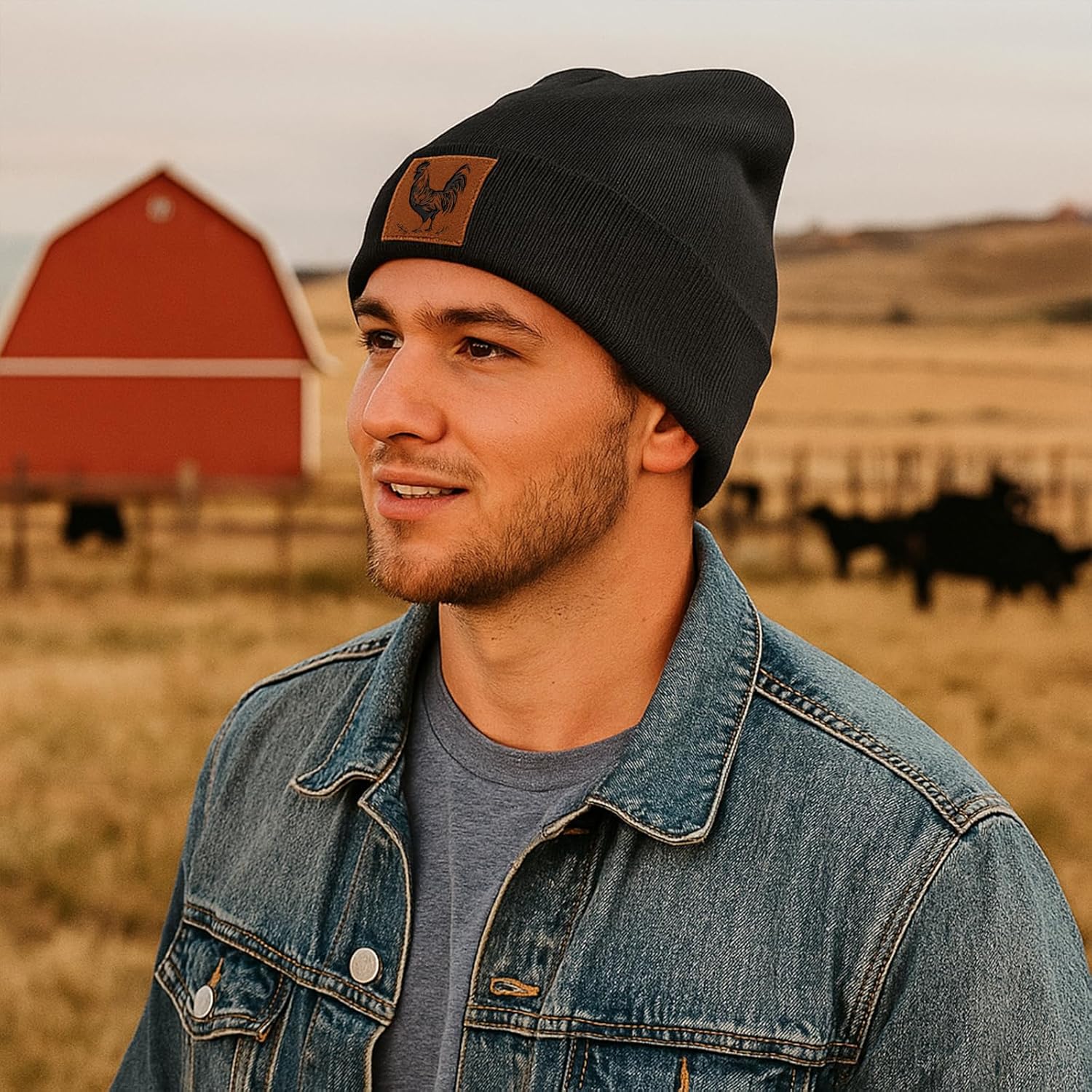 Cool Chicken Pattern Embroidered Baseball Cap Snap Back Hat,Adjustable Fit Trucker Caps Gift for Men Women Accessory - Image 4