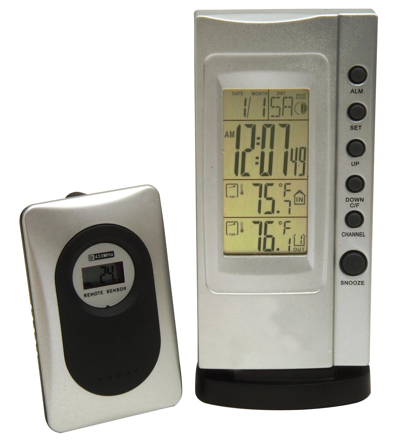 SP Bel-Art, H-B DURAC Indoor/Outdoor Weather Station with Moon Phases, Temperature Trend, and Comfort Index Icons (B61500-0400)