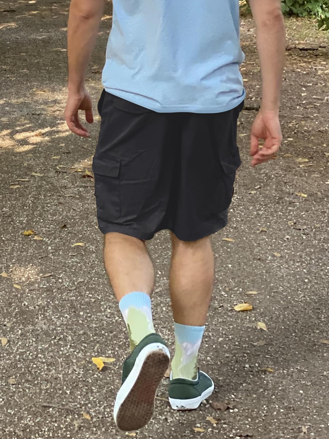 TACVASEN Men's Cargo Short 6 Pockets Comfortable Twill Cotton Elastic Waist Causal Work Shorts - Image 3