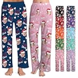 iNaPrint Custom Face Pajama PJ Pants for Men Women Personalized Photo Printed Trousers Pajama Bottoms Gifts for Christmas