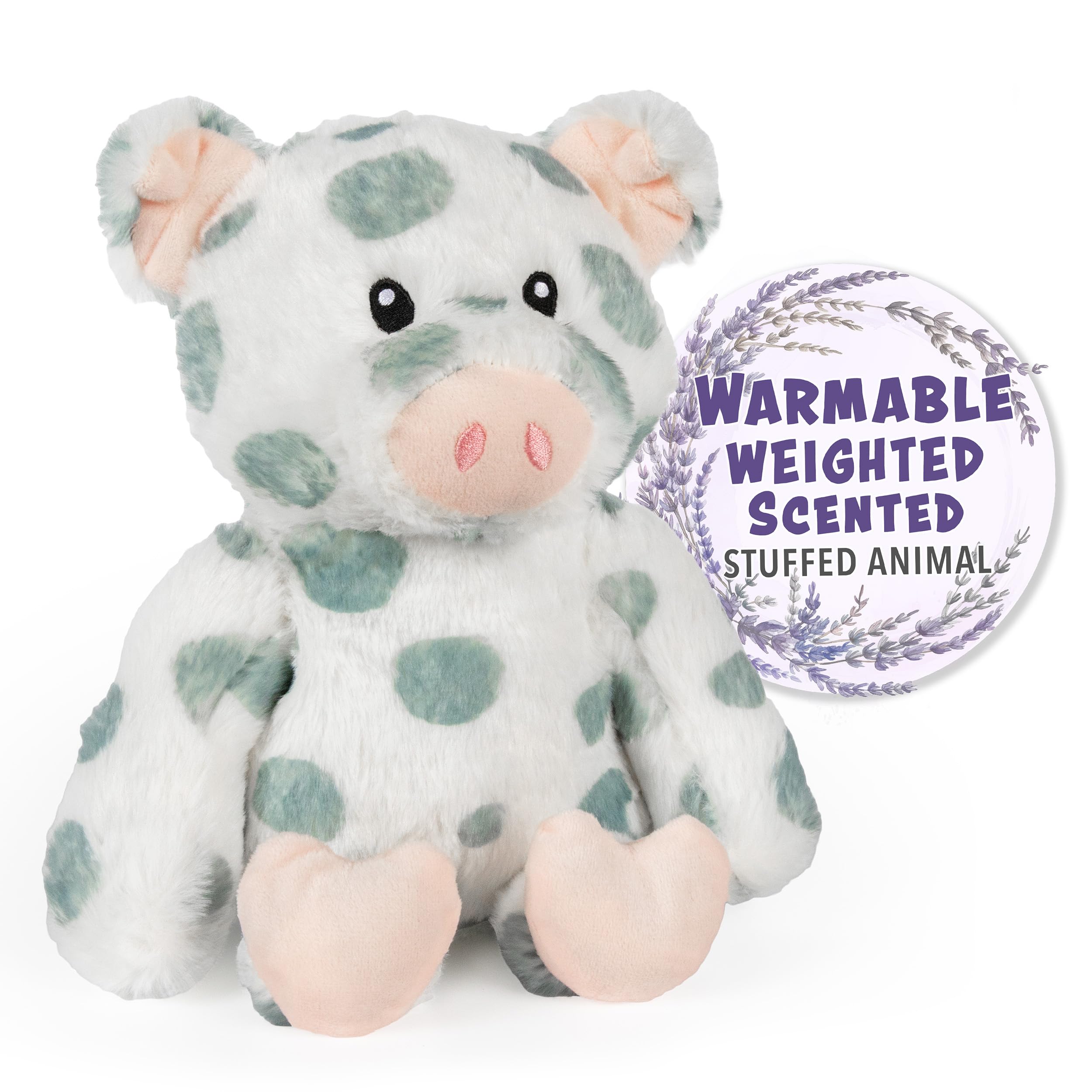 1i4 Group Warm Pals - Pig - Cozy Microwavable Lavender Scented Plush Toys - Heated Stuffed Animal - Heatable Coolable Bedtime Comfort Plushie