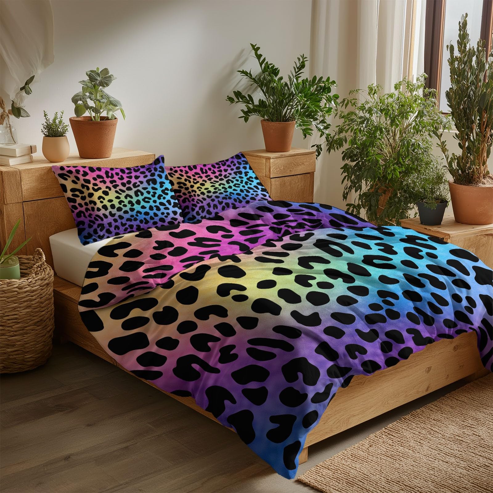 Parure de lit adulte réversible 200x200 coloré en tissu