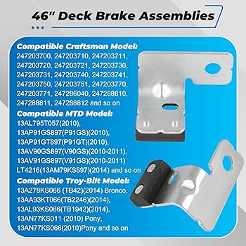 Amazon.com : 983-04511 & 983-04525 Deck Brake Assemblies