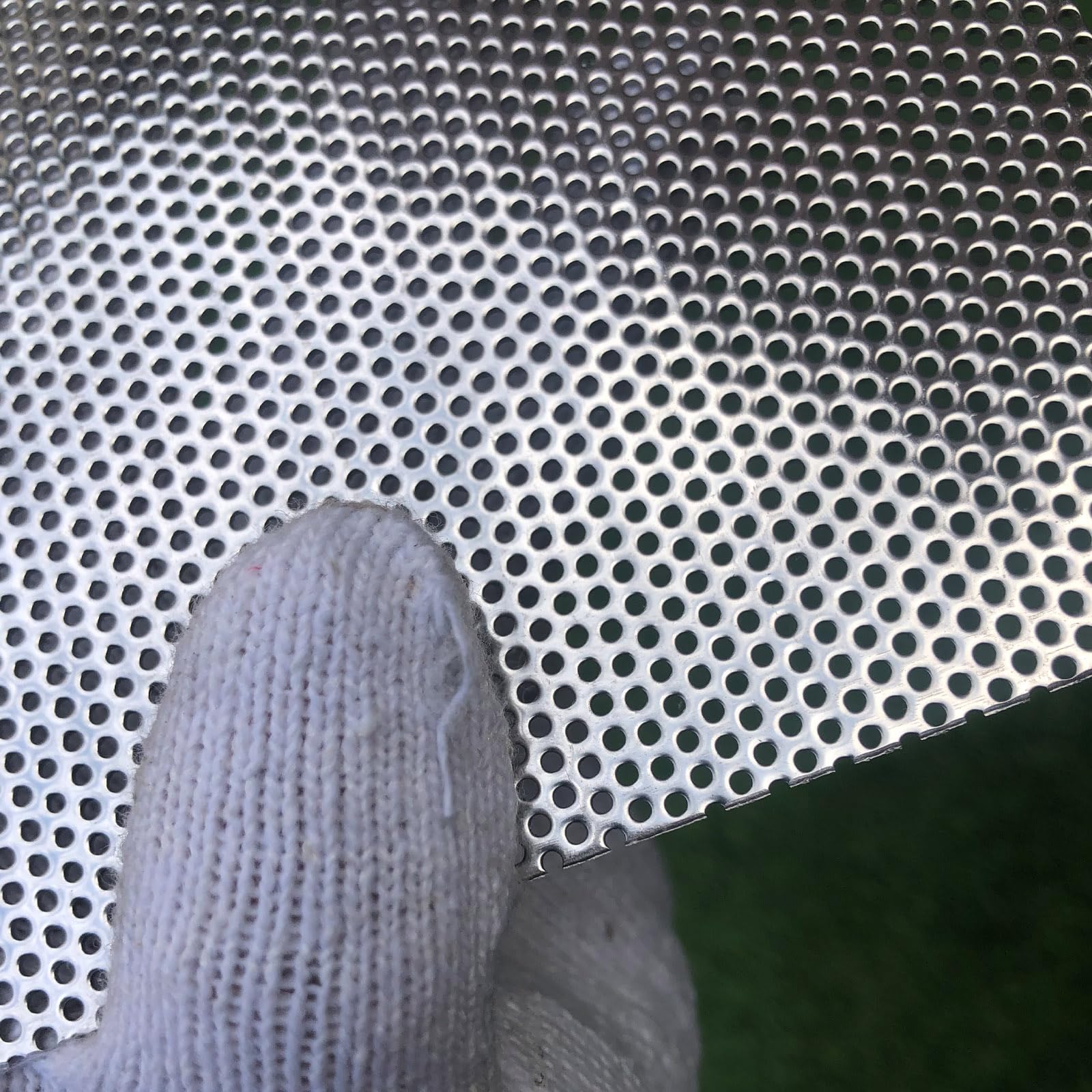 Lamiera forata in acciaio inox, griglia forata in acciaio inox, 1,5 mm, spessore 1,1 mm, 762 mm x 381 mm, griglia forata in metallo