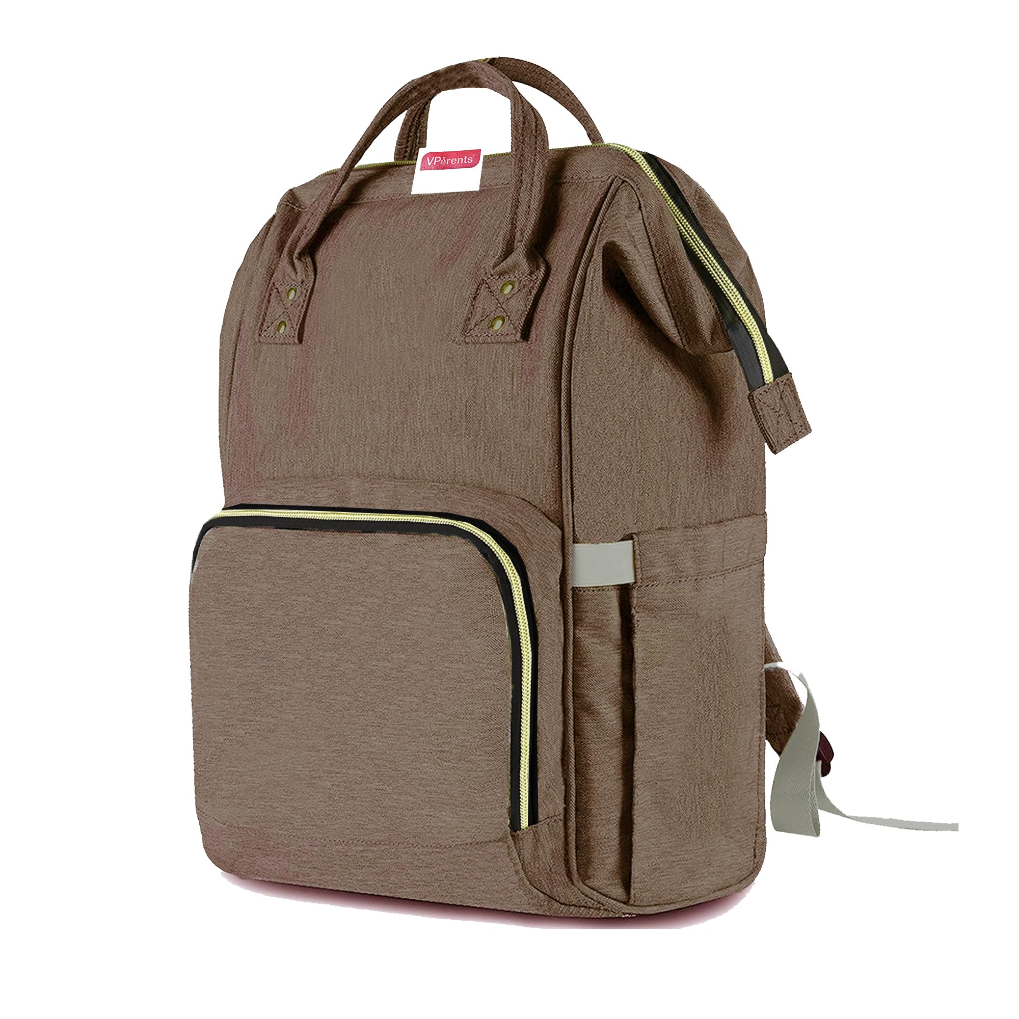 VParents Multipurpose Diaper Bag|Mother's Maternity Bag | Travel Purpose Backpack for Mothers| Multifuntion large storage Tote bag with 13 Pockets| Lovie Dovie (Brown) 110148-image-43