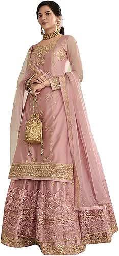 Delisa New Indian/Pakistani Eid Special Party/Ethnic wear Georgette Straight Ghagra