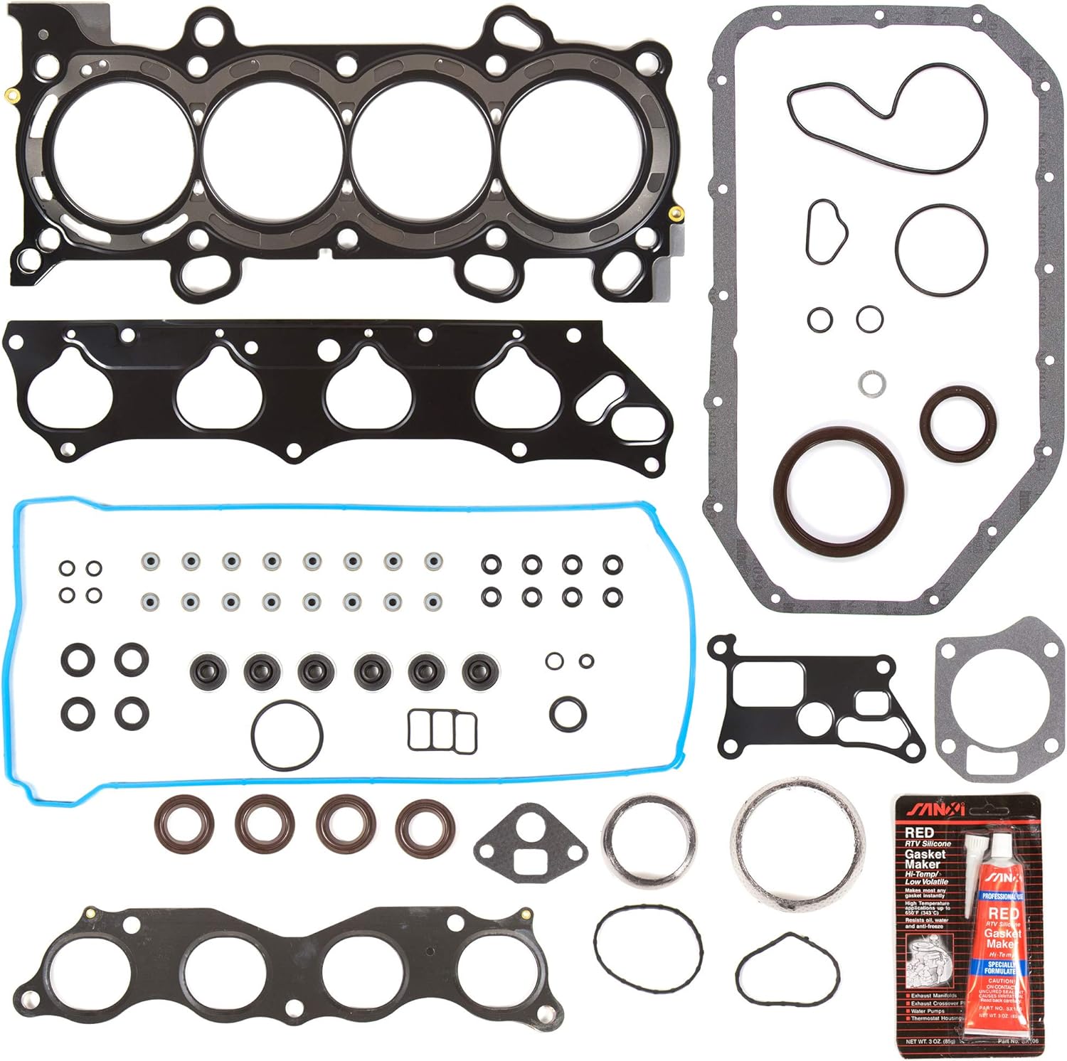MA-4216918726 Full Gasket Set Compatible With/For 06-09 Acura CSX Honda Civic 2.0 DOHC K20Z2 K20Z3