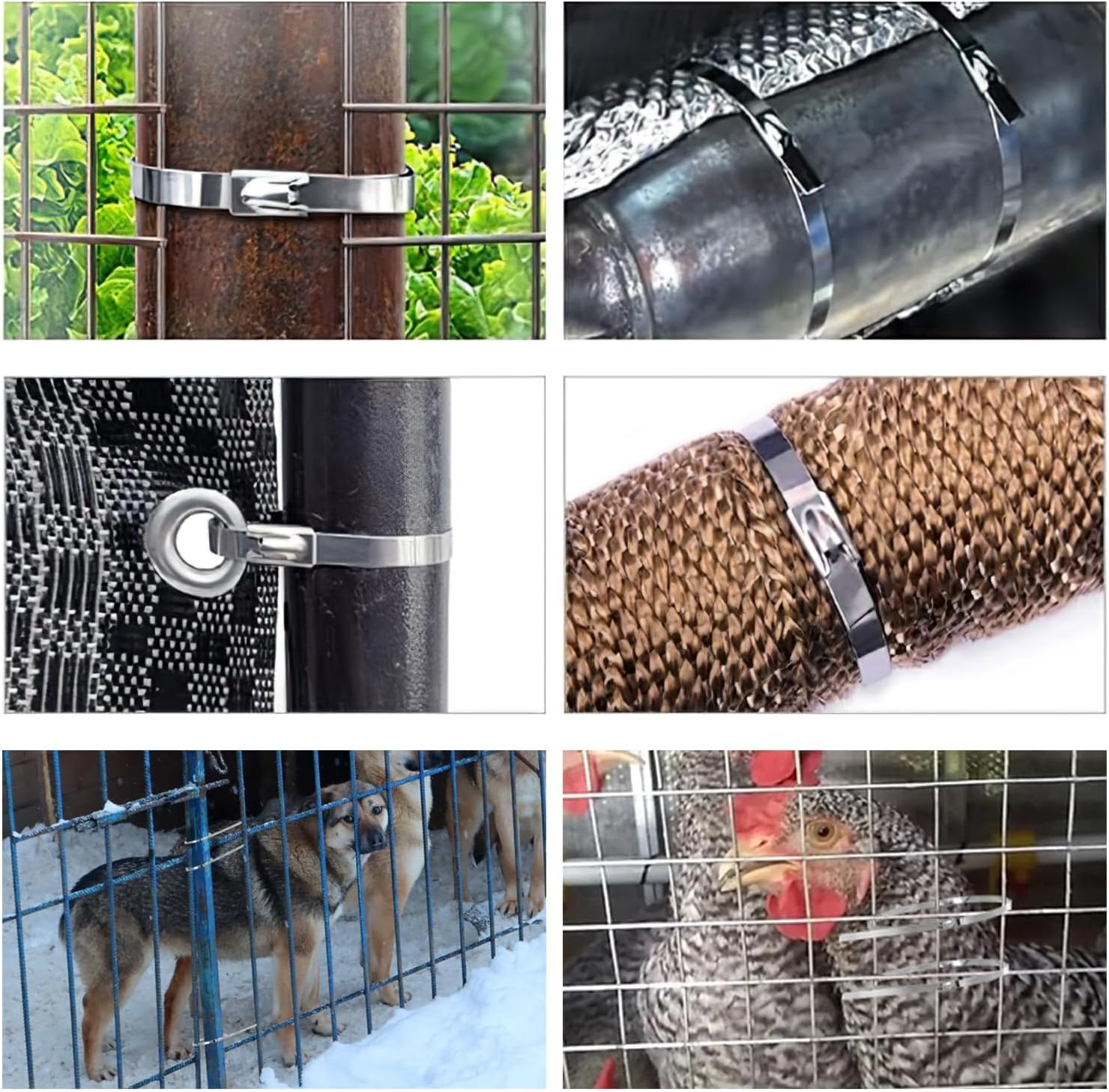 Professional Metal Zip Ties Gun Tool Kit with 250 PCS 11.8 Inch Stainless Steel Zip Ties & Organizer Holder for Electricians, HVAC, Chainlink Fence Ties, Industrial Use