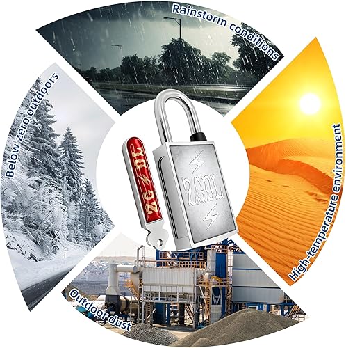 Miniatura 6 de Candado magnético con agujero sin llave, impermeable, a prueba de óxido, candado antipalanca adecuado para puertas al aire libre, cobertizos de