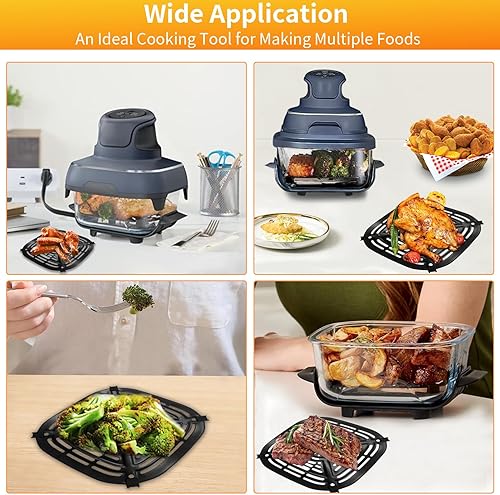 Miniatura 6 de Piezas de repuesto para freidora de aire Ninja Crispi FN101GY, accesorios para freidora de aire, placa de parrilla con parachoques de goma