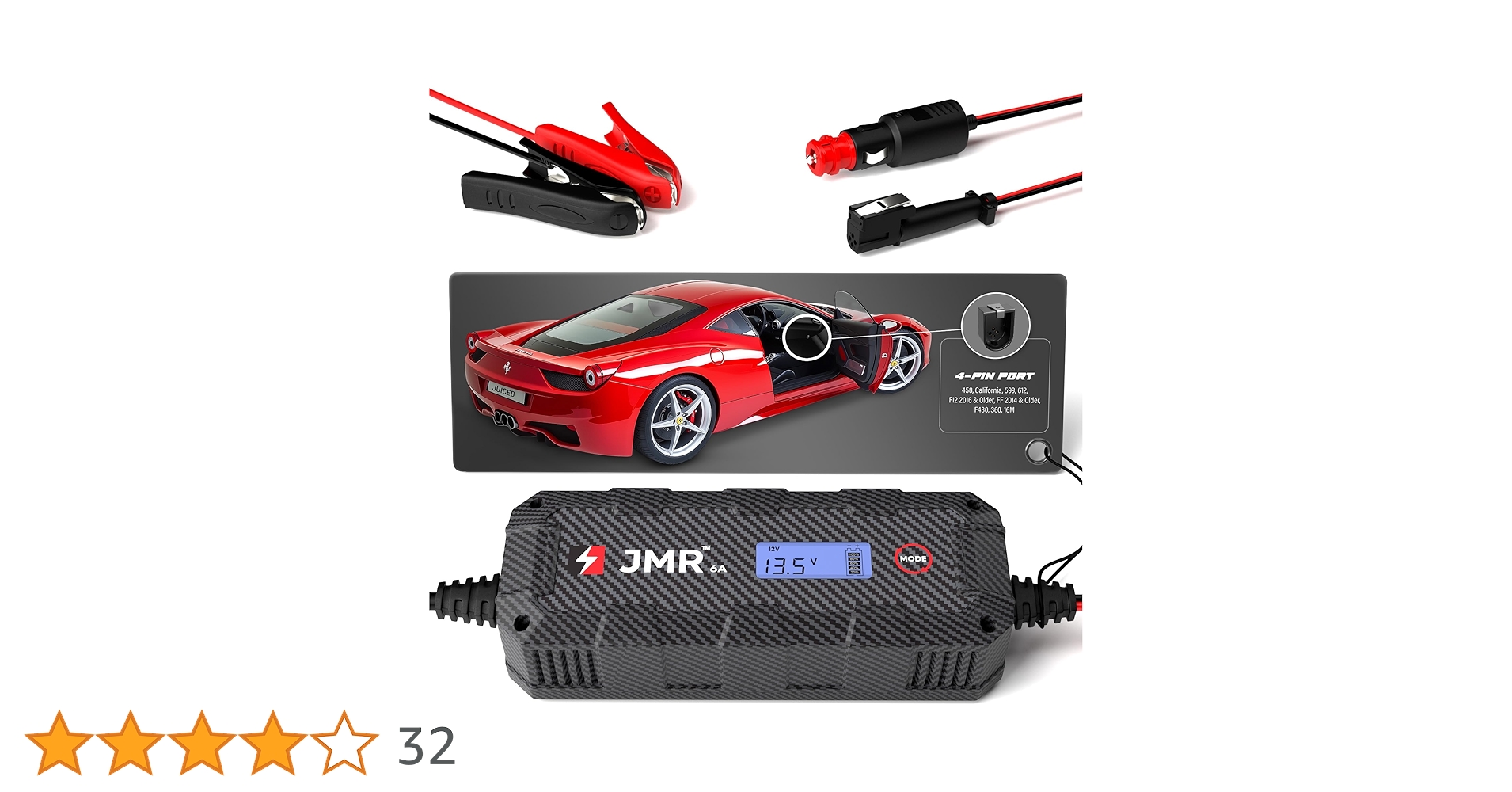 メンテナンス Ferrari Battery Charger and Conditioner JMR Battery Charger for Ferrari 458 California F12 FF 599