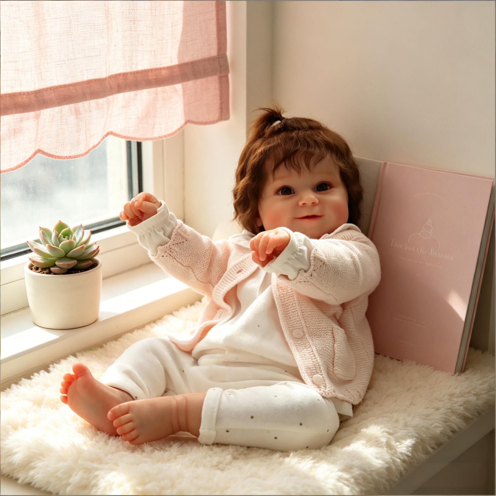 Pełne silikonowe lalki Reborn Baby Dolls 50 cm uśmiechnięta realistyczna lalka bobas dziewczynka prawdziwe życie Reborn lalki silikonowe na całe ciało winyl, realistyczna lalka noworodka z