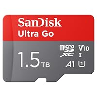 SanDisk 1.5TB Ultra Go scheda microSDXC + adattatore SD (per smartphones e Tablet Android)