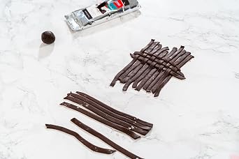 Bakerpan Premium Rolled Brown Fondant for Cake Decorating, Chocolate Flavor - 4.4 Ounces (Made in USA)