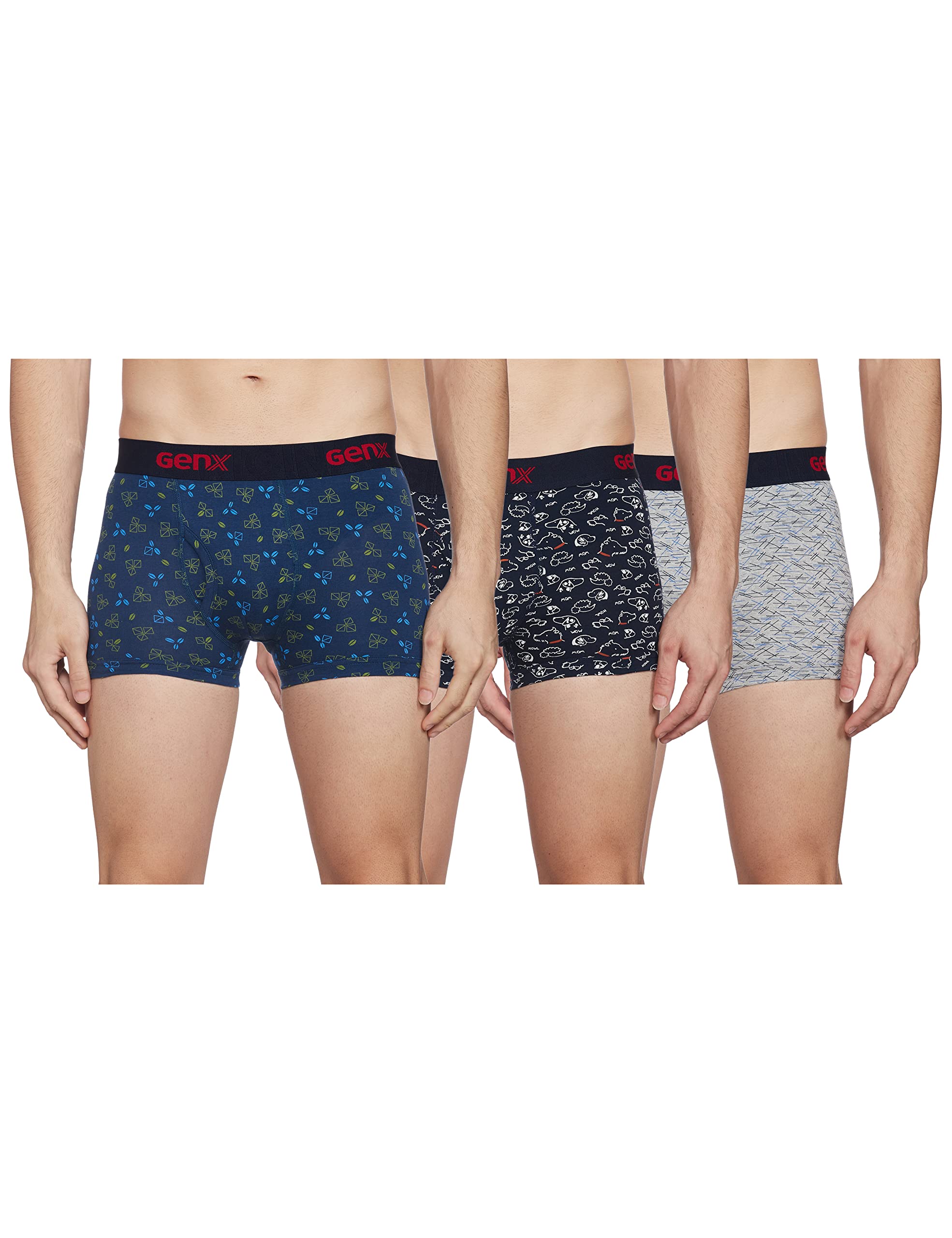 Buy GenX Men's Cotton Trunks (Pack of 3