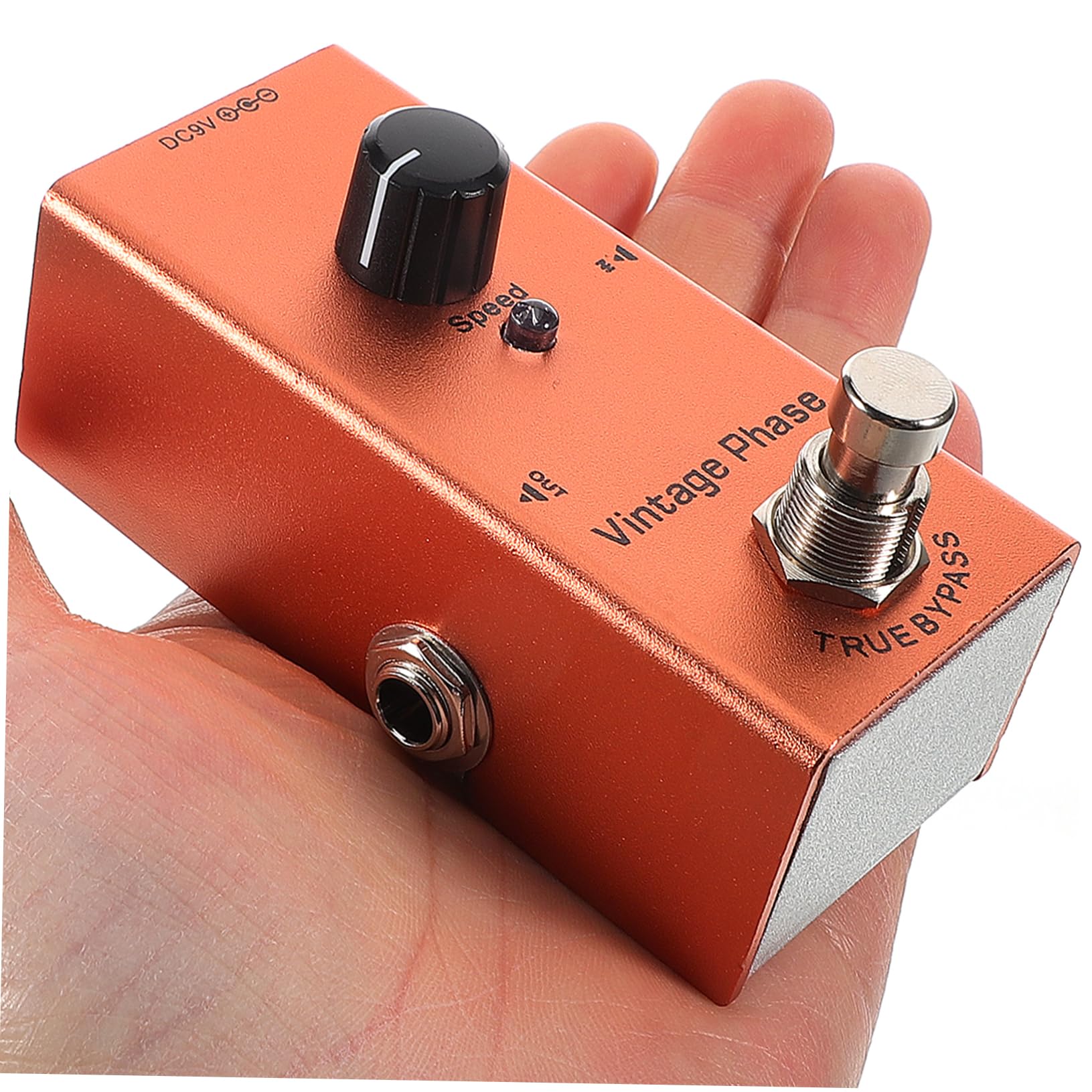 Toyvian Pedale Effetto per Chitarra Elettrica Mini Retro Phase Effettore con Riduzione Rumore Circuito True Bypass Design Portatile per Concerti e Registrazione Basso Chitarra Elettrica