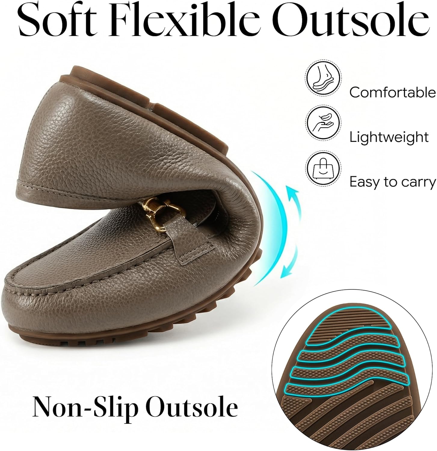 HARENCE Loafers for Women Comfortable Slip On Business Work Flats Shoes Casual Driving Moccasins Penny Loafer - Image 5