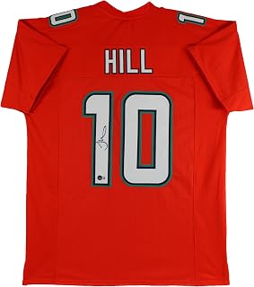 Tyreek Hill Authentic Signed Orange Pro Style Jersey