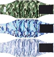 Vista 21 de Paw Legend Pañales lavables para perros machos, pañales reutilizables para cachorros y perros machos (paquete de 3, M)