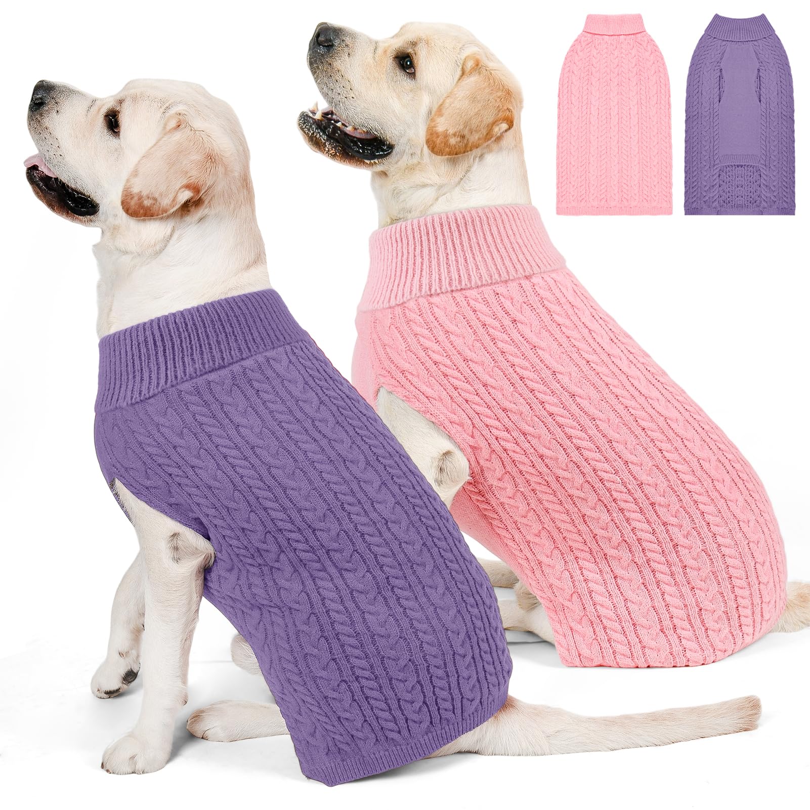 KCFESTIHUE 2-Pack Cable Knit