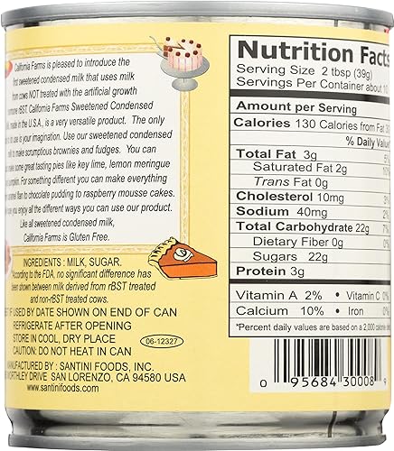 Miniatura 2 de California Farms Leche condensada endulzada, 14 OZ
