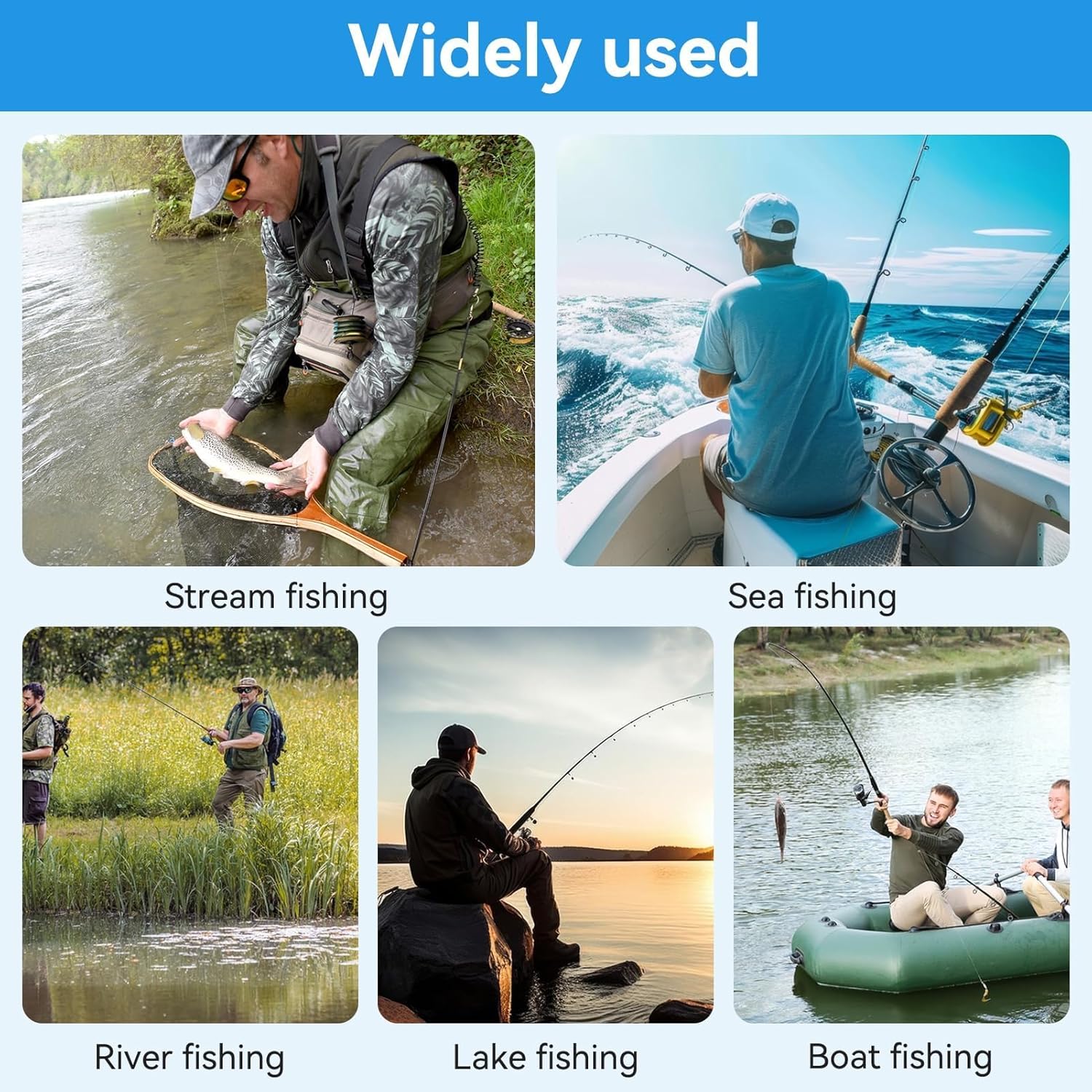 HERCHR Rubber Fishing Net Replacement Rubber Net, 65cm Depth Portable Foldable Fishing Net for Outdoor Freshwater Saltwater Fishing for Fly Fishing Landing Net Trout Net Rubber Mesh Fishing Net