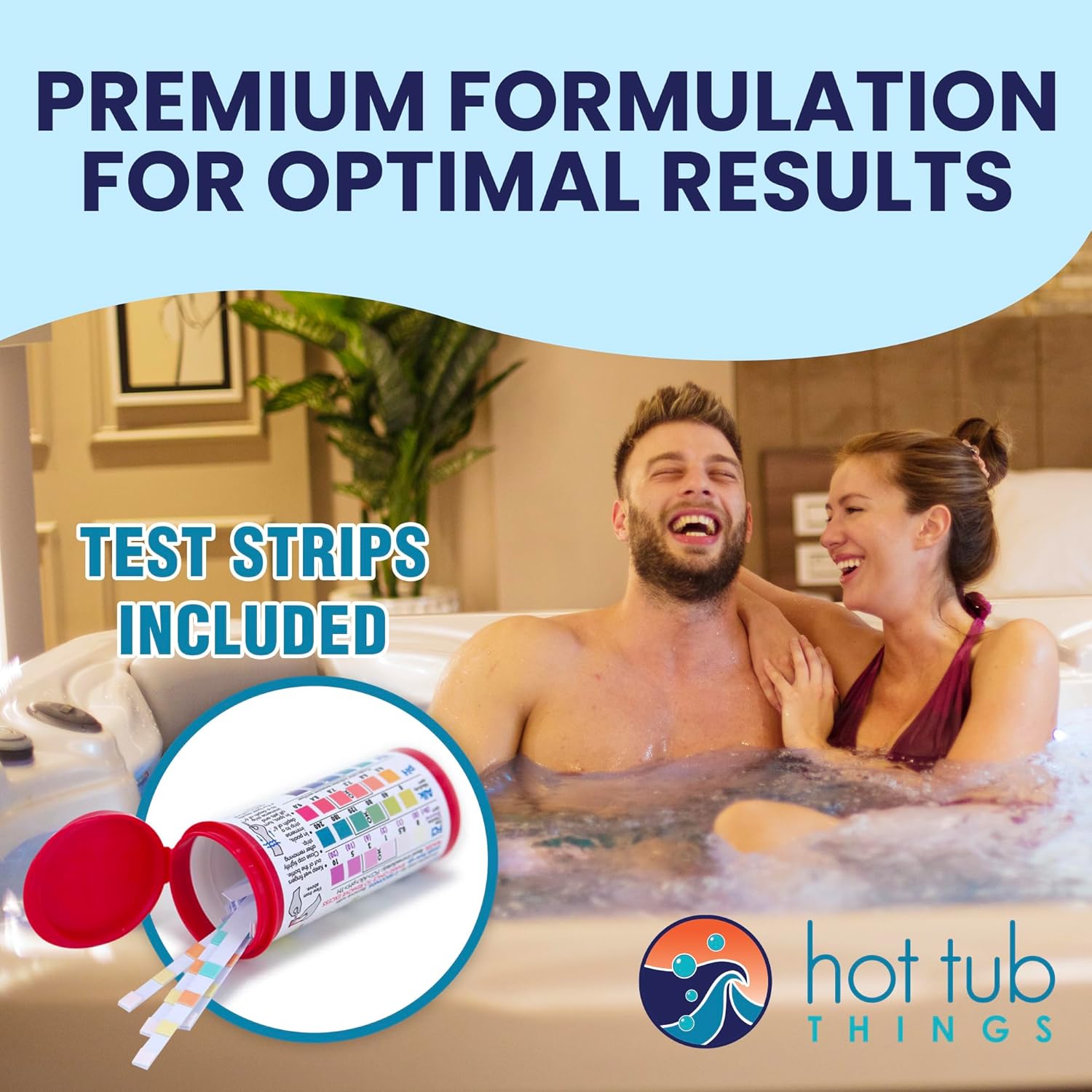 Chlorine Starter Kit - Hot Tub Chemicals Kit for Spa & Jacuzzi Maintenance, Pool Shock, Chlorine Granules, Test Strips, Alkalinity Up & Down, Clarifier, Metal Out, Oxidizer - 1 lb - Image 5