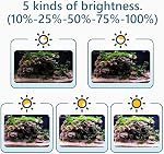 Hygger 24/7 Clip On Aquarium LED Light, Sunrise-Daylight-Moonlight & DIY Mode, Adjustable Timer/Brightness, 7 Colors for Planted Tank (14W, 12-20in)