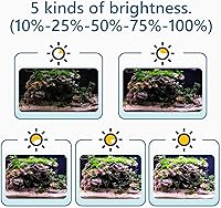 Vista 7 de hygger Luz LED de acuario con clip 24/7, luz de amanecer, luz de luna y modo de bricolaje, temporizador ajustable/brillo de luz de tanque de peces